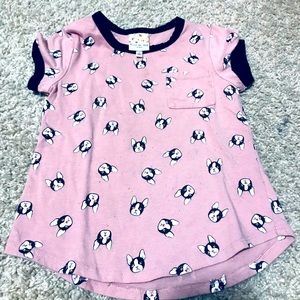 🌻 French bulldog tee- size 6